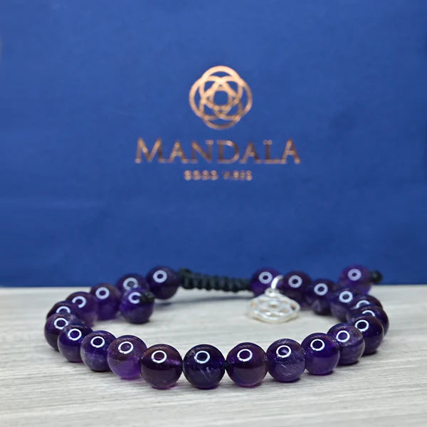 Brazilian Dark Amethyst Bracelet Wavelength 730 THz