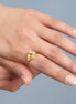 Bolivian Citrine Adjustable Ring For Female