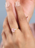Madagascan Rose Quartz Adjustable Ring For Female
