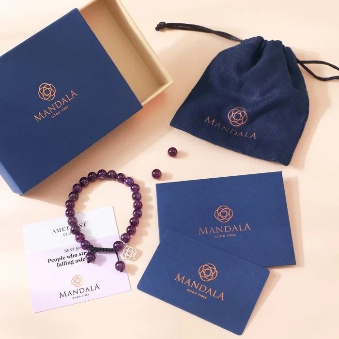 Brazilian Dark Amethyst Bracelet Wavelength 730 THz