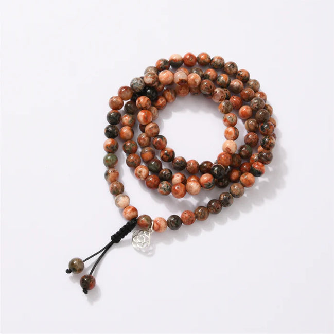 Mexican Fire Agate Mala