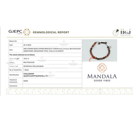 Mexican Fire Agate Bracelet 500 THz