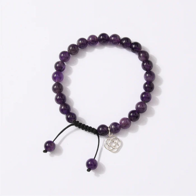 Brazilian Dark Amethyst Bracelet Wavelength 730 THz