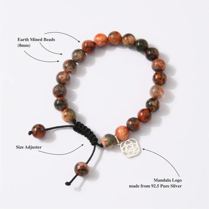 Mexican Fire Agate Bracelet 500 THz